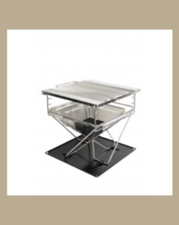 Darche Stainless Steel Portable Fire Pit BBQ 450 no logo